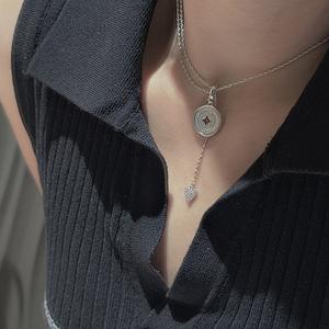 Colgante de plata pura S925 con diseño de concha vintage, estilo antiguo elegante, joyería ligera y encantadora. - Product Image 3