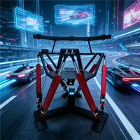 Plataforma de Movimiento de Simulación de Vuelo 6DOF Personalizada al por Mayor, Compatible con el Software Simhub Flypt, Equipo de Experiencia de Vuelo VR