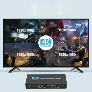 Oem 3D 4K siêu HD <span class=keywords><strong>HDMI</strong></span> Quad đa người xem 4 trong 1 ra <span class=keywords><strong>HDMI</strong></span> chuyển đổi 4x1 cho máy chiếu màn hình <span class=keywords><strong>DVD</strong></span> <span class=keywords><strong>Player</strong></span> và Blu-ray Máy nghe nhạc - Product Image 3