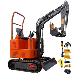 Factory Direct Sale Mini Excavator 0.5 Ton 0.8 Ton 1 Ton 1.2 Ton 1.5 Ton 1.8 Ton 2 Ton Minidigger In Stock With Hydraulic Pilot