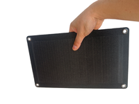 Chargeur mobile pliable multi-usages à haute efficacité, étanche, panneaux solaires portables flexibles en silicium monocristallin 15W