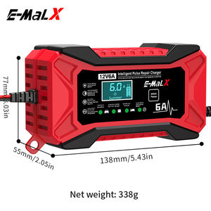 Pengisi Daya dan Penjaga Baterai Mobil dan Sepeda Motor 12V6A Smart Pulse Repair - Product Image 6