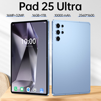 Nouvelle tablette Pad 25 Ultra 10,1 pouces Quad Core Qualcomm IPS Capacitive Android 15 USB Type-C SD8 Gen3 Professionnelle pour les affaires 16 Go