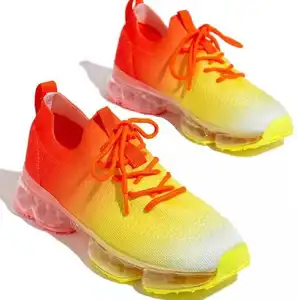 Женские кроссовки с воздушной подушкой, сетчатые дышащие кроссовки, повседневная спортивная обувь, Новинка лета 2021