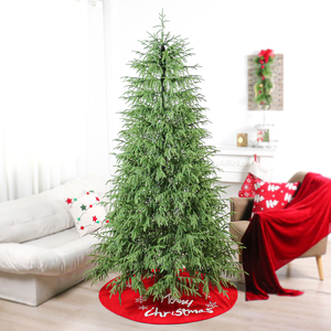 SHUANGYUAN luxe Arvore De Natal artificiel doux PE arbre De noël Led PRE-LIT arbre De noël LED vert Arbol De Navidad - Product Image 2