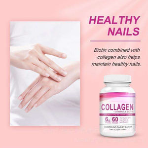 Tableta de colágeno de biotina de etiqueta privada Suplementos de vitamina C para el cabello, la piel y las uñas, Suplemento de colágeno de belleza + Magnesio - Product Image 5