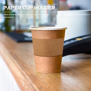 Gobelet en papier kraft à paroi simple, personnalisé avec logo imprimé, isotherme, jetable, noir, pour boissons chaudes ou froides, fabriqué à partir de matériaux recyclés - Product Image 5