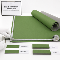 Tapis d'entraînement TPE personnalisé ODM avec boîte couleur, 183x61cm, 6mm, rectangulaire, service d'échantillonnage rapide, tapis de méditation antidérapant, fournisseur en gros