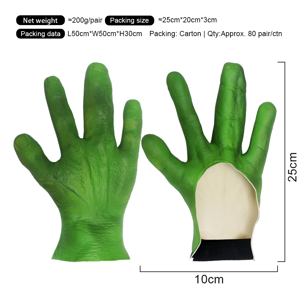 Mains d'extraterrestre vertes