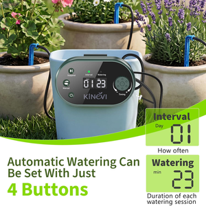 Sistema de Riego Solar para Plantas de Balcón, Kit Automático de 8W, 30 Macetas, Pantalla LED HD, 22 Modos de Temporización, Anti-Sifón, IPX5 Impermeable, para Jardín - Product Image 5