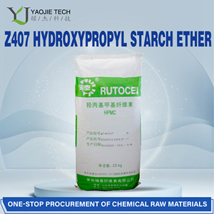 Yaojie <span class=keywords><strong>Z407</strong></span> Hydroxypropyl Starch Ether (HPMC) Poudre blanche épaississante pour ciment de construction et adhésif, emballage en sac, durée de conservation 6 mois - Product Image 2
