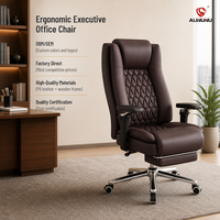Chaise de bureau exécutive robuste ALINUNU ODM OEM pour bureau, chaise de bureau ergonomique en cuir PU avec accoudoirs réglables