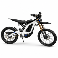 Moto tout-terrain électrique à suspension intégrale, batterie lithium 10000W 72V 35Ah, 2 vitesses, vitesse maximale >80 km/h