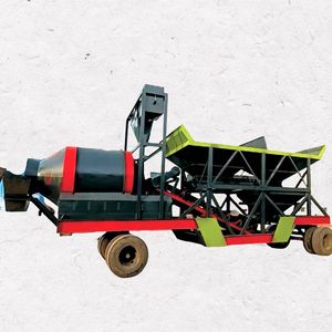 Centrale à béton sèche mobile approuvée CE Centrale à béton professionnelle mobile - Product Image 1