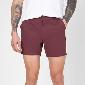 Short de travail vintage de haute qualité séchage rapide anti-rides confortable motif solide robuste coutures renforcées pour la piscine - Product Image 1