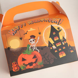 Various Occasions Halloween Party Candy <b>Gift</b> <b>Box</b> Creative Hand-Held Cardboard Candy <b>Gift</b> Packaging <b>Empty</b> <b>Box</b> Made in Vietnam - Product Image 5