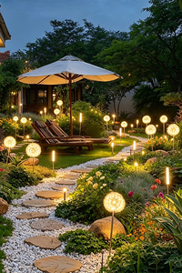 Dandelion Spike Garden Light 7W LED IP65 DC 12V Aluminum Body Acrylic Shade 700LM Outdoor Decorative <b>Lamp</b> - Product Image 6