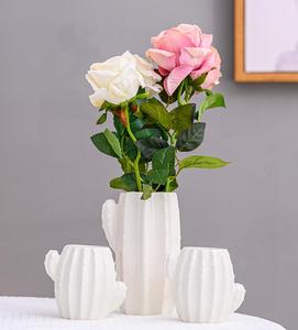 Vasi <span class=keywords><strong>in</strong></span> ceramica smaltata opaca ornamenti moderni <span class=keywords><strong>Cactus</strong></span> inserti floreali piante acquatiche per decorazioni per la casa all'ingrosso soggiorno decorazioni - Product Image 5