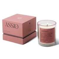 Custom Textured Rigid Paper White Printing Eco Friendly Candle Packaging Caixa De Vela Personalised Candle Box With Lid Logo