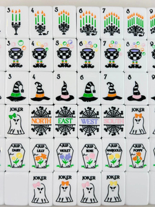 Juego de Mahjong Personalizado de Lujo con Temática Moderna de Halloween, 160 Fichas, Portátil, Ecológico, de Acrílico, para Entretenimiento - Product Image 4
