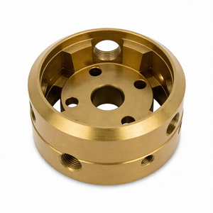 Bloque de Colector de Acero Inoxidable Mecanizado por CNC Personalizado con Brida de Montaje Integrada para Bombas Industriales - Product Image 5