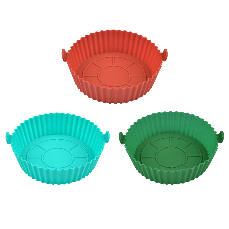 Многоразовые круглые силиконовые вкладыши для фритюрницы, корзина без ручки, большая корзина, 2022 г.