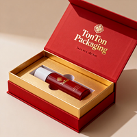 Boîte magnétique personnalisée et boîte cadeau orange pour ensemble de soins de la peau et emballage de luxe, boîte en papier de taille personnalisée