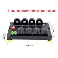 Petit autotransformateur toroïdal 8 canaux monophasé AC 0-50A, module d'acquisition de courant isolé, communication Modbus 485