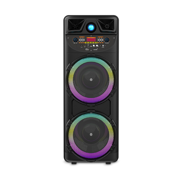 2023 Subwoofer Sound Card Stage Blue Tooth Bt Speaker Home KTV Portable Party Karaoke Speaker With Wireless Microphone