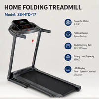 Caminadora Plegable que Ahorra Espacio ZB-HTD-17, Caminadora Eléctrica Plegable Hidráulica, Capacidad de Carga de 150 kg, Equipo de Gimnasio en Casa, Compacta