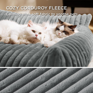 Canapé-lit pour animaux de compagnie, confortable et moelleux, pour chats et chiens d'intérieur, fond antidérapant, lavable, lit de couchage - Product Image 3