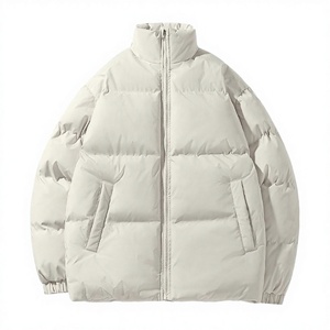 Chaqueta MAQVOB de Invierno Unisex, Talla EU/US, Cortavientos, Acolchada, con Forro Polar, Estilo Bomber, Informal, con Cuello Alto y Logotipo Frontal - Product Image 4