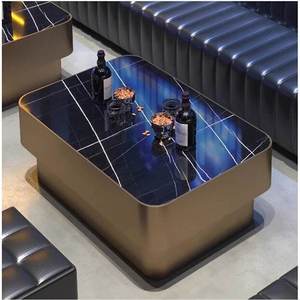 Set da Bar <span class=keywords><strong>VIP</strong></span> Personalizzato in Legno di Quercia Massiccio Ecologico e Durevole con Telaio in Acciaio Inox per Discoteche/KTV Lounge Hotel - Product Image 3