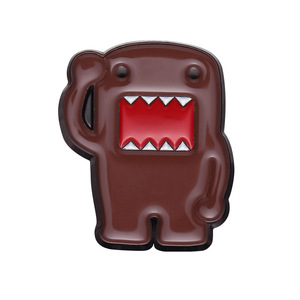 Broches en métal en gros, motif dessin animé, monstre marron mignon, en alliage, artisanat métallique ludique pour embellir les vêtements et accessoires - Product Image 1