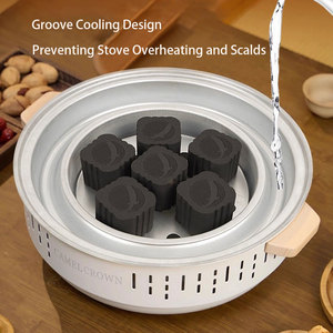 Parrilla <span class=keywords><strong>de</strong></span> barbacoa <span class=keywords><strong>de</strong></span> carbón Parrilla <span class=keywords><strong>de</strong></span> barbacoa portátil Parrilla <span class=keywords><strong>de</strong></span> barbacoa casera Estufa multifuncional para fiesta en el jardín Barbacoa <span class=keywords><strong>Carne</strong></span> frita - Product Image 5