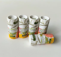 Vente en gros d'emballage en carton déodorant contenant de baume à lèvres biodégradable Baume à lèvres push up Tubes en papier pour parfum personnalisé