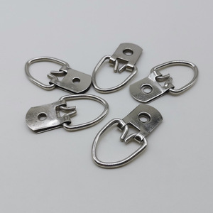 ห่วงแขวนขนาดใหญ่แบบรูเดียว ทำจากลวดหนาสีเงิน รับน้ำหนักได้ 3-5 กก. ตะขอเหล็กทนทาน สำหรับอุปกรณ์ติดตั้งกรอบรูป - Product Image 1