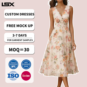 Vestido Maxi Elegante de Diseño Personalizado para Mujer, Estilo Veraniego, Vintage, Formal, Largo, Blanco, con Estampado Floral, Sin Mangas - Product Image 1