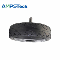 Moteur de moyeu de roue servo AMPSTech 48VDC pour usage extérieur, structure à arbre unique de 10 pouces, étanche IP67, capacité de charge de 500 kg, moteur sans balais