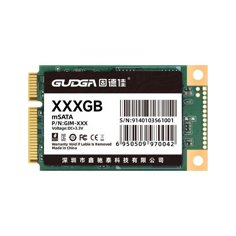 High Performance Gudga SSD 256GB Industry MSATA Mini PCIe