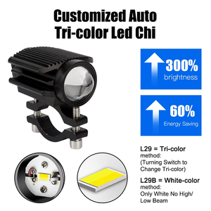 Faro Delantero para Motocicleta, Luz Antiniebla LED, Lámparas de Conducción, Foco Auxiliar para Honda, Yamaha, Suzuki, <span class=keywords><strong>Hero</strong></span>, <span class=keywords><strong>Italika</strong></span>, Jawa - Product Image 3