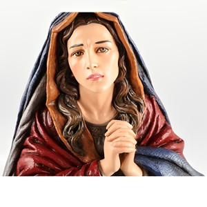 Productos en Stock, Estatuas Religiosas Católicas, Icono de la Virgen María Cristiana en Resina, Dama de las Siete Espadas, 11.8'' de Alto, Madre de las Llaves - Product Image 4