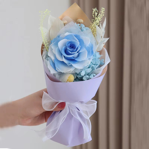 Bouquet di Fiori Stabilizzati Personalizzabili all'Ingrosso dalla Fabbrica - Rose Vere Stabilizzate di Tendenza 2026 per Centrotavola e Decorazioni Nuziali - Product Image 2