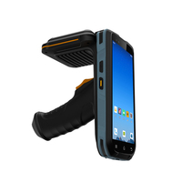 Escáner de código de barras QR 2D de mano con Android 12, UHF 4G, NFC, PDA, inalámbrico, lector QR BT con cámara de 13MP, cámara de 13MP, lector de códigos QR