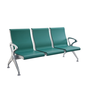 Chaise d'attente personnalisable Foshan 3 4 5 places en cuir PU pour hôpital, clinique, aéroport, clinique publique, bureau, clinique ferroviaire - Product Image 3