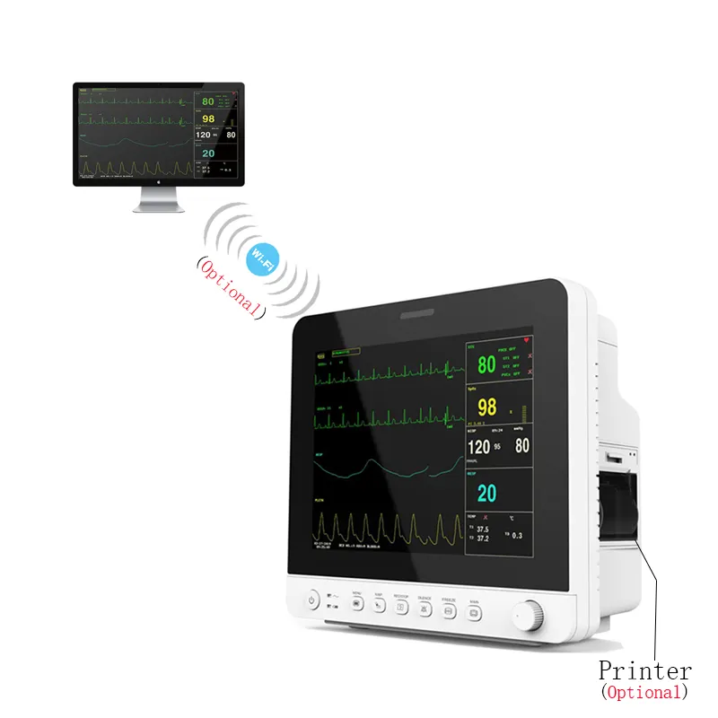 Fournisseurs d'équipement médical CONTEC CMS8000-1 moniteur patient simulateur sonde sp02 pour le diagnostic à distance tactile