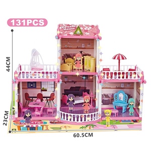 Set de Construcción de <span class=keywords><strong>Villa</strong></span> de Verano para Niñas, Castillo 3D DIY, Juguete Educativo para Niños, 131 Piezas - Product Image 3