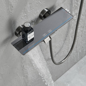 <b>Shower</b> Set XL-045 <b>Square</b> <b>Head</b> Linear Design Corrosion Prevention For Bathroom Bathtub - Product Image 3