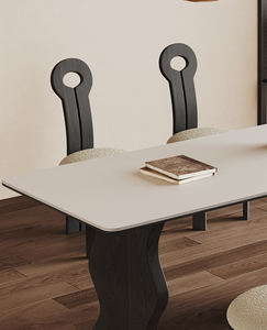 High-end in legno massello retrò fatto vecchio tavolo da rock Hotel Villa club homestay soggiorno caffè sala da pranzo sedia tavolo - Product Image 3