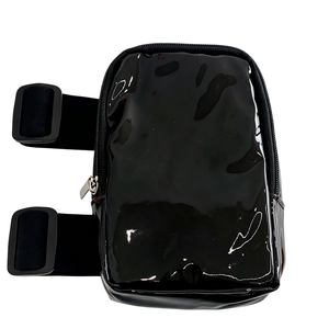Bolso de pierna metálico con efecto espejo láser, brillante, de PVC, mini riñonera con cremallera, soporte para teléfono, para discoteca o festival. - Product Image 3